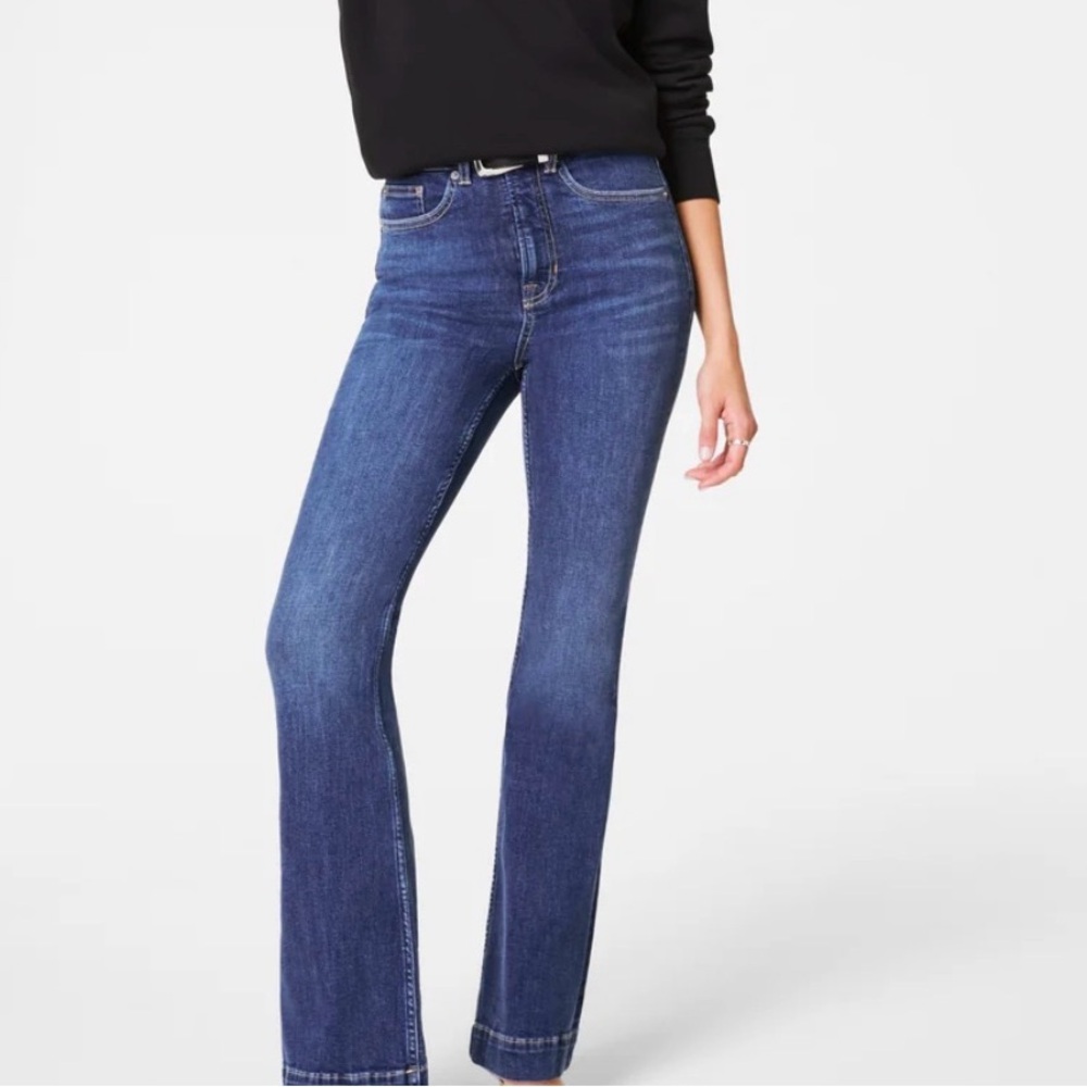 SPANXsculpt® ReDefine Flare Jeans | Medium Indigo Size 22 Tall New With Tags